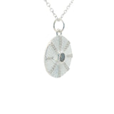 Collier oeil pierre naturelle rayons en zircons 42 cm