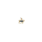 Charms doré oeil d'Horus avec lapis lazuli