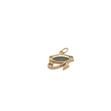 Charms doré oeil d'Horus avec labradorite