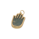 Charms doré main de Fatma labradorite