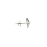Boucles d'oreilles puce argent 925 étoile avec zircons