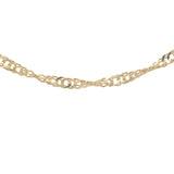 Gold Singapore mesh necklace