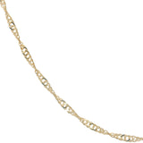 Gold Singapore mesh necklace