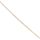 Gold necklace with star medal, stone and zircons