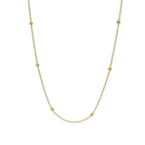 Collier doré maille boules espacées 42 cm