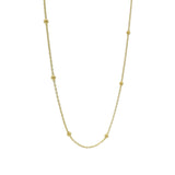 Collier doré maille boules espacées 42 cm
