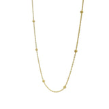 Collier doré maille boules espacées 42 cm