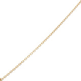 Collier doré serpent avec zircons 42 cm