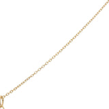 Collier doré croix avec zircons 42 cm