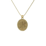 Collier doré médaillon " LOVE " 50cm