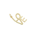Charms doré écriture torsadé LOVE"