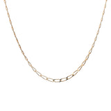 Four-sided horse mesh gold necklace