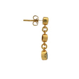 Stone dangle earrings