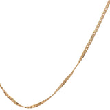 Collier doré gourmette bombée frappée