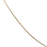 Collier doré gourmette bombée frappée