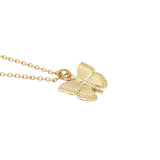 Collier doré papillon 42 cm