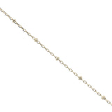 Collier doré scarabée en céramique teintée en bleu turquoise 60 cm