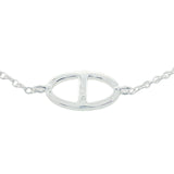 Bracelet argent 925 grand maillon ancre
