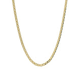 6-sided gold-plated marine mesh necklace