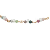 Bracelet doré en tourmaline et pierre de lune