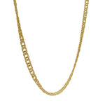 Collier doré maille double rombo 42 cm