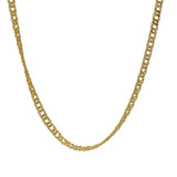 Collier doré maille double rombo 42 cm