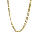 Collier doré maille double rombo 42 cm