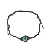 Bracelet cordon noir main de Fatma noire