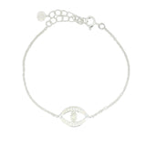 925 silver zircon eye bracelet