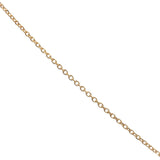 Gold necklace with square cross stones
