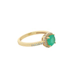 Bague dorée solitaire pierre carrée avec zircons