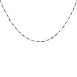 Collier doré avec duo tourmaline 38 cm