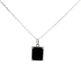 Collier en argent 925 et lapis 42cm