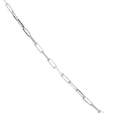 Silver love and zircon necklace