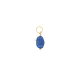 Charms doré en lapis lazulis ovale