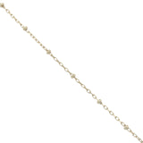 Collier doré scarabée en céramique teintée en bleu 60 cm