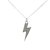 925 silver lightning and zircon necklace