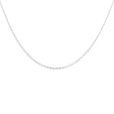 Silver navy mesh necklace