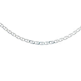 Silver navy mesh necklace