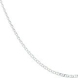 Silver navy mesh necklace