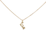 Collier doré love 42 cm