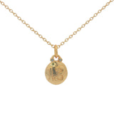 Lucky number 13 necklace with white zircons
