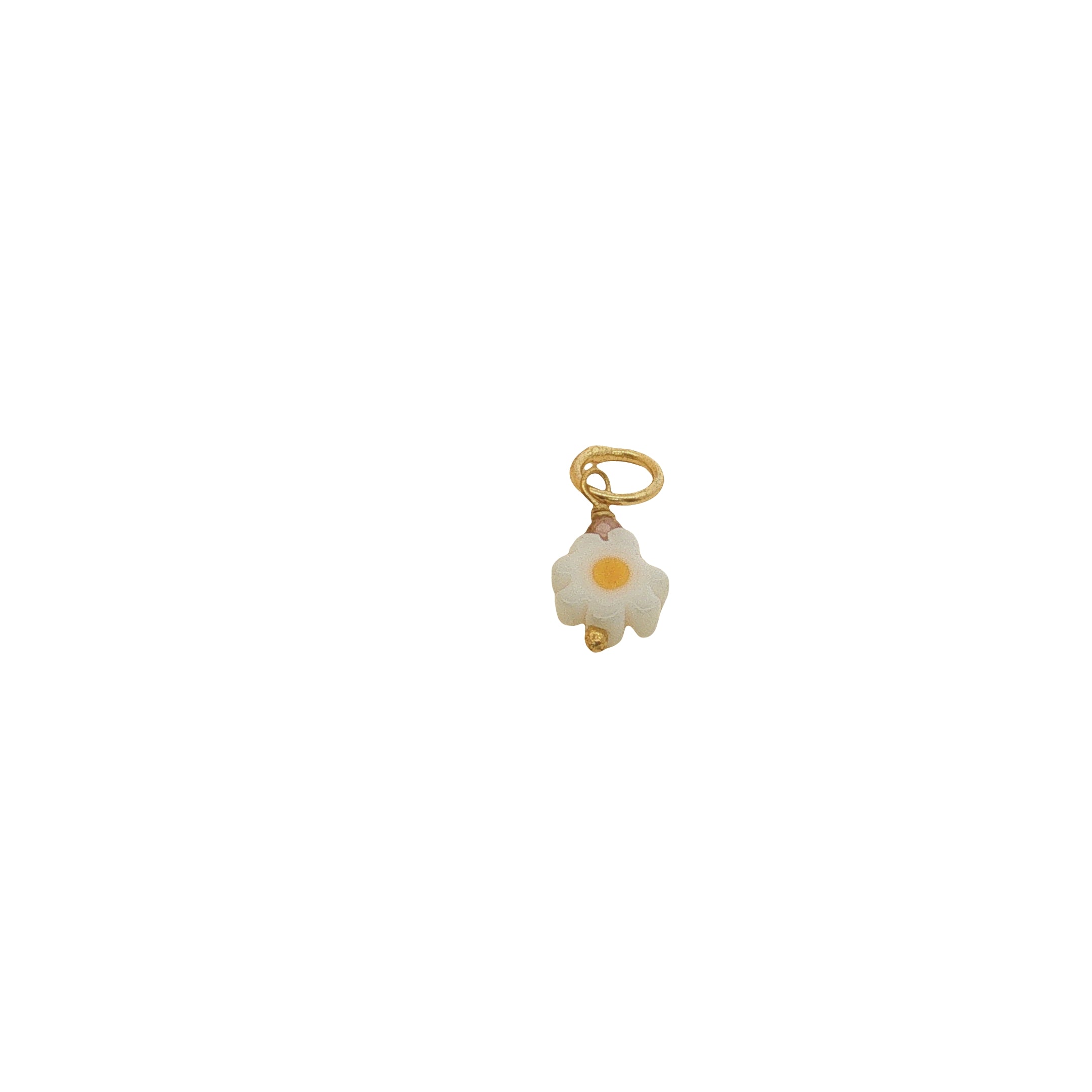 Charms doré petite marguerite avec tourmaline