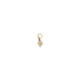 Charms doré petite marguerite avec tourmaline