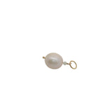 Charms doré perle de culture et petite pierre de lune