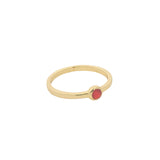 Thin round stone ring