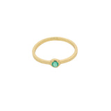 Thin round stone ring