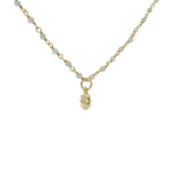 Collier santa maria doré labradorite et étoile 42cm