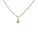Collier santa maria doré labradorite et étoile 42cm