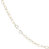 Collier doré maille coeurs entrelacés 42 cm